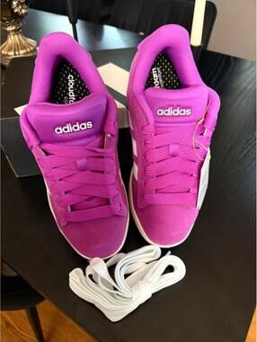 Adidas Grand Court Alpha Magenta Suede Sneakers Women’s 7.5 NWT